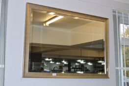 Silvered Frame Bevelled Edge Wall Mirror