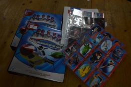 Three Albums and Loose Trading Cards; Thunderbirds