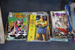 Assorted Action Comics Including; Spawn, Griffin, Toxic and Halo Jones