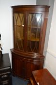 Mahogany Astragal Glazed Corner Unit