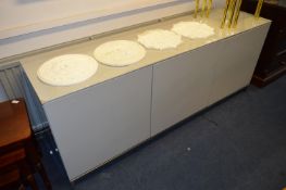 Grey Laminate Sideboard with Three Doors