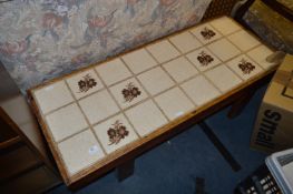 Pine Coffee Table with Tile Top