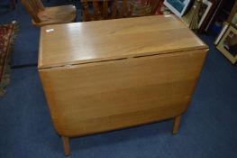 Light Oak Drop Leaf Dining Table
