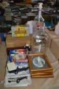 Large Smirnoff Bottle, Hairdryer, Prints, Ford Escort Manuals, etc.