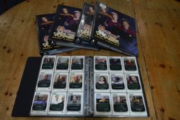 Five Albums of Collector Trading Cards; Star Trek Voyager and Next Generation