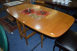 Teak Drop Leaf Gate Leg Dining Table