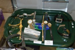 Tray Lot; Collection of Eleven Ladies Wristwatches