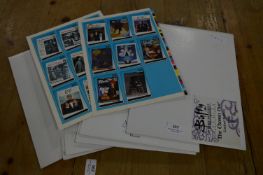 Selection of Trading Card Mini Press Sheet Prints; Buffy, X-Files, Family Guy, Sopranos