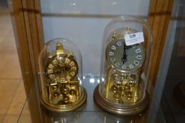 Two Domed Anniversary Clocks