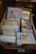Box Containing a Large Quantity of Birthday and Other Cards