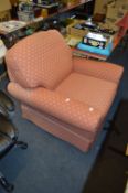 Terracotta Upholstered Armchair