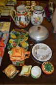 Cottage Ware Tea Set, Decorative Plates, Jugs, Vases and Poached Egg Pan etc.