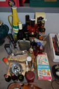 Assorted Alcohol Baileys, Harveys Bristol Cream and Bar Ornaments, Juicer, Bottle Openers, Swizzle