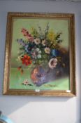 Gilt Framed Oil on Board 