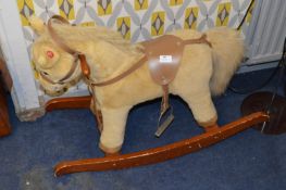 Plush Fur Rocking Horse