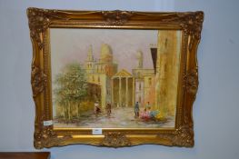 Gilt Framed Oil on Canvas 