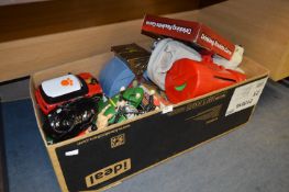 Large Box of Assorted Toys, Action Figures, Thunderbirds, Roulette Game, Soft Toys, etc.