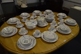 Large Noritake Blue Haven Dinner and Tea Service
