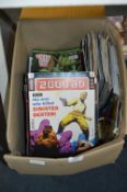 Box Containing a Large Quantity of Action Comics; 2000AD
