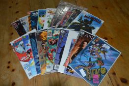 Twenty Assorted Action Comics, Dark Horse, Marvel and Dc with Artist Signed Covers
