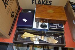 Boxed and Loose Silver Plate and Stainless Steel Cutlery
