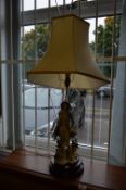 Florence Guiseppe Armani Table Lamp Figurine 
