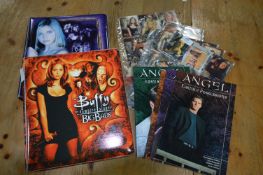 Two Album and Loose Collectors Trading Cards; Buffy the Vampire Slayer and Four Angel Booklets