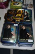 Six Star Wars Collectors' Trading Card Tins
