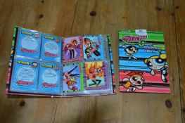 Two Albums of Collectors Trading Cards; Powerpuff Girls
