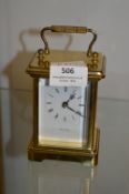 Brass Cased Carriage Clock