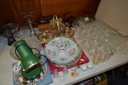 Drinking Glassware, Wall Plates, Trophy, Trays, etc.