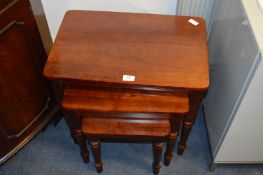 Mahogany Nest of Three Tables