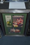 Framed Advertising Print - Brut Aftershave Henry Cooper & Barry Sheene