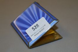 Hallmarked Silver & Enamelled Cigarette Box, Birmingham 1932 - 112 Grams