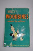 Metal Advertising Sign Will's Woodbines