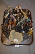 Tray containing Pirates of The Caribbean Action Figures