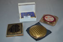 Collection of 4 Stratton Compacts