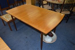 Teak Extending Dining Table with Fold over Centre Leaf