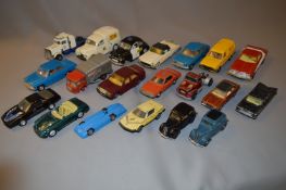 Tray containing 20 Assorted Corgi & Dinky Vehicles