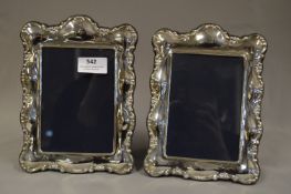 Pair of Hallmarked Silver Photograph Frames