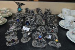WAPW Metal Figures including Dragons and Merlins