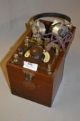 Mahogany Cased Crystal Receiver with Headphones