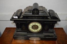 Large Slate Mantle Clock with French Movement
