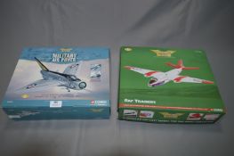 2 Corgi Aviation Archive Limited Edition Model Aircrafts Lightening F.1A & Canberra