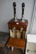 Pair of Beer Pump Pulls on Stand