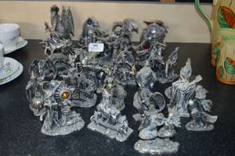 WAPW Metal Figures including Dragons and Merlins