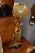 Art Deco Gilt Painted Table Lamp