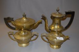 4 Piece Plated Tea Set