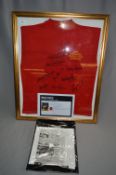 England 1966 Squad World Cup Winners Signed Football Shirt with Hull Daily Mail Accompaniment
