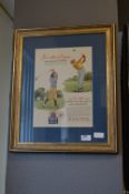 Framed Advertising Print - Havoline Motor Oil